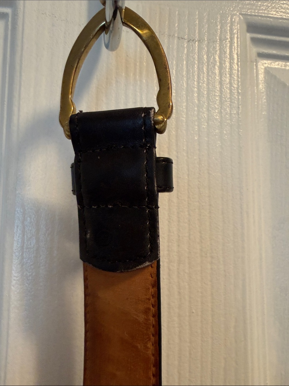 Coach Black Leather Belt -vintage - Picture 6 of 7